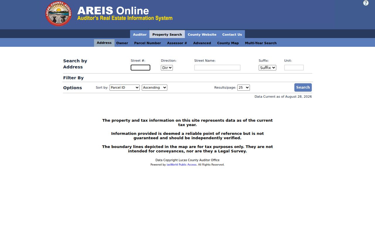 Sylvania Township residents directory Lucas County AREIS property search